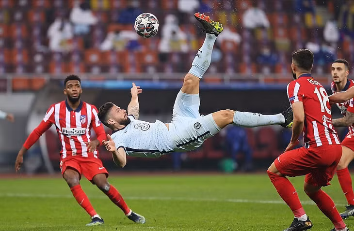 Giroud là chân sút số một của Chelsea tại Champions League mùa này, với 6 bàn. Ảnh: Reuters.