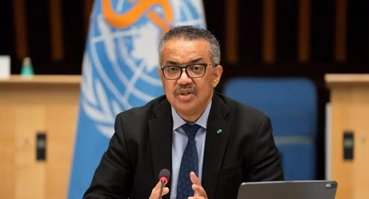 Tổng giám đốc Tổ chức Y tế thế giới (WHO) Tedros Adhanom Ghebreyesus. Ảnh: Reuters