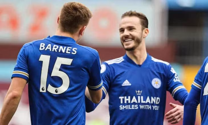 Maddison và Barnes lần lượt lập công, giúp Leicester giành ba điểm. Ảnh: AMA.
