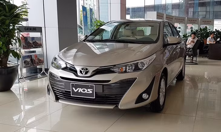 Mẫu Vios tại đại lý. Ảnh: Toyota Mỹ Đình