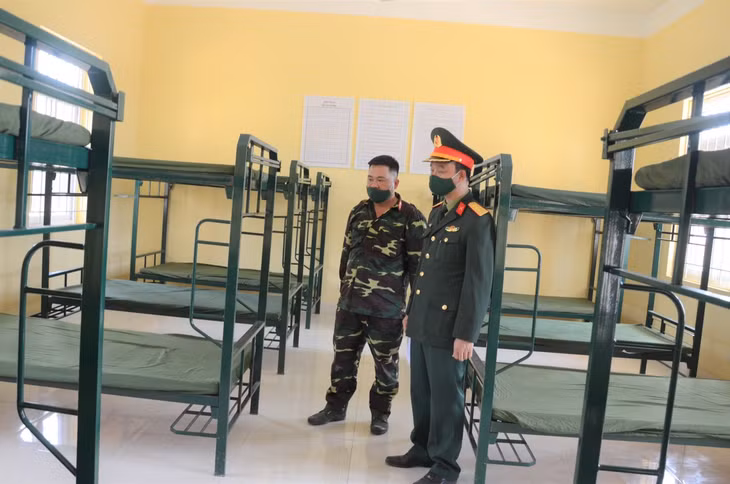 Nhà ở dành cho tân binh mới xây sẽ được đưa vào sử dụng trong năm nay. 