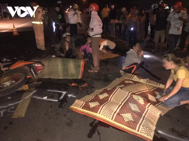 Hiện trường vụ tai nạn giao thông