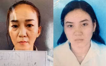 Thơ và Hiền bị Công an quận 8 truy nã về tội làm nhục người khác. Ảnh: Công an cung cấp.
