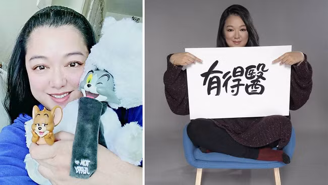 Lý San San cả hiện tại, ở tuổi 43 với thể trạng nặng nề hơn trước rất nhiều. (Ảnh: PBE Media)