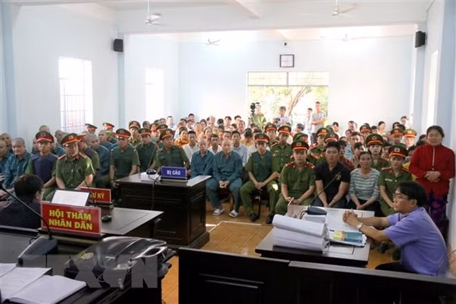 Quang cảnh phiên tòa ngày 31/10/2018. (Ảnh: Nguyễn Thanh/TTXVN)