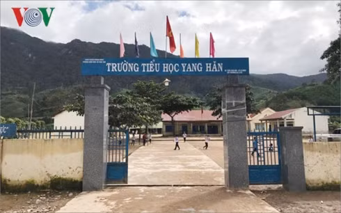 Trường Tiểu học Yang Hăn, nơi bà Sơn làm hiệu trưởng. Ảnh: vov.vn