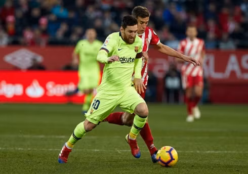 Lionel Messi toả sáng giúp Barca giành chiến thắng trước Girona. (Ảnh: Getty)