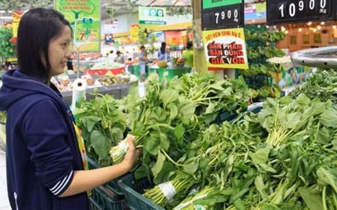Giá rau tươi tăng 2,51% trong tháng 1/2019 so với tháng trước (ảnh minh họa: KT)