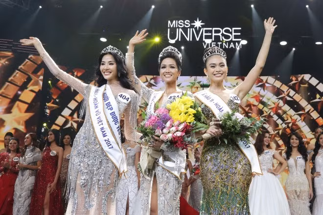Top 3 Hoa hậu Hoàn vũ Việt Nam 2017: Hoa hậu H’Hen Niê, Á hậu Hoàng Thùy, Mâu Thủy