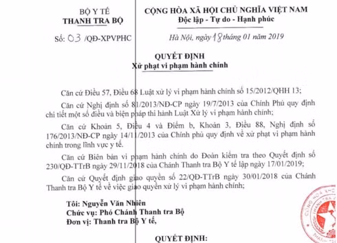 Sau nhiều thời gian điều tra, Công ty CP Con Cưng bị phạt 25 triệu đồng vì phạm hành chính trong lĩnh vực y tế.