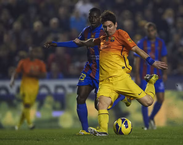 Barcelona và Levante đã cống hiến cho người xem một trận cầu thân thiện - Ảnh Getty