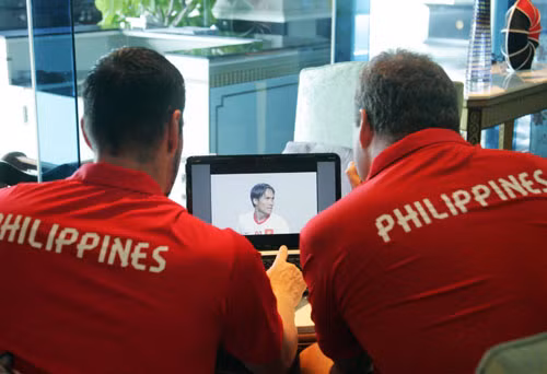 Đánh giá cao Việt Nam nhưng HLV Philippines tin các học trò mình sẽ thắng Việt Nam. Ảnh: An Nhơn