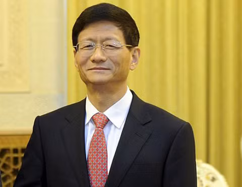 Ông Mạnh Kiến Trụ mới được bổ nhiệm đứng đầu ủy ban chính pháp của đảng Cộng sản Trung Quốc. Ảnh: Xinhua