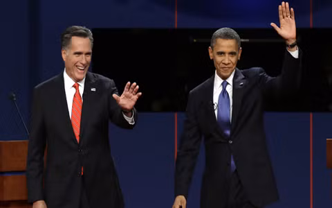 Tổng thống Obama và ông Romney sẽ ăn trưa cùng nhau ở Nhà Trắng vào ngày mai. Ảnh: AP