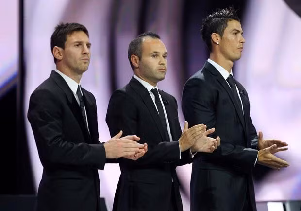Messi, Iniesta, Ronaldo - 3 cái tên quen thuộc trong cuộc đua QBV FIFA