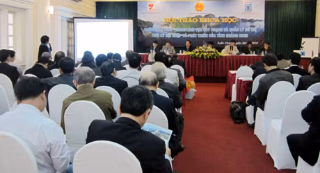 Quang cảnh buổi hội thảo.
