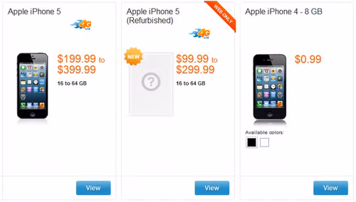 iPhone 5 có giá chỉ từ 99 USD tại Mỹ nếu người dùng chọn mua dạng hàng refurbished.