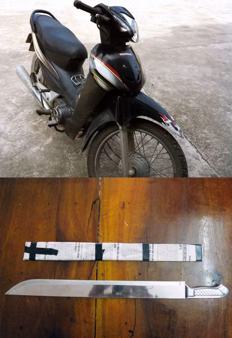 Tang vật vụ án.