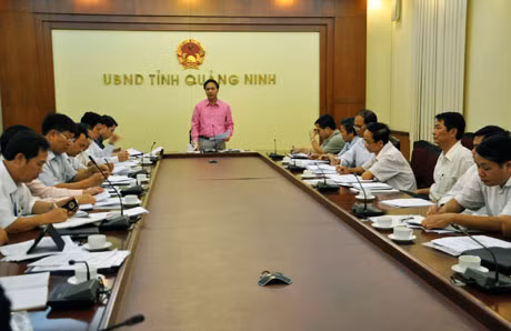 Đồng chí Đặng Huy Hậu, Phó Chủ tịch UBND tỉnh kết luận tại cuộc họp