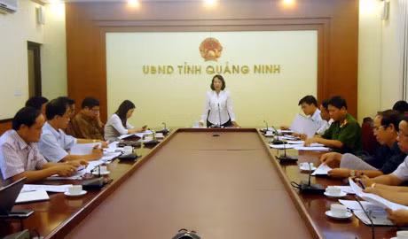 Đồng chí Vũ Thị Thu Thuỷ, Phó Chủ tịch UBND tỉnh kết luận tại hội nghị.