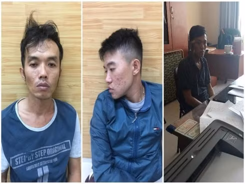 Các đối tượng tại cơ quan điều tra.