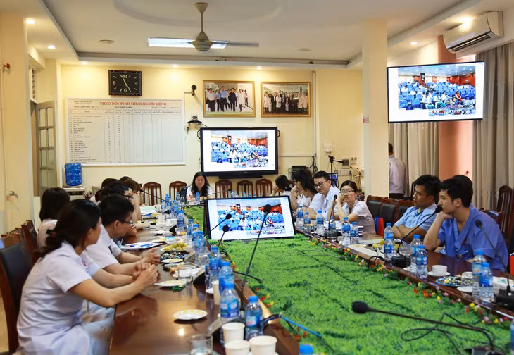 Khoa Tim mạch, Bệnh viện Đa khoa tỉnh hội chẩn trực tuyến với Viện tim mạch Quốc gia