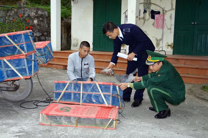 Đối tượng Nam cùng tang vật.