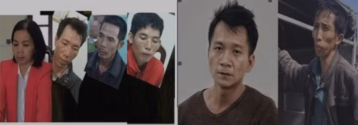 Các đối tượng trong vụ án.