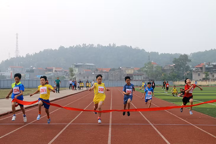 Các vận động viên tranh tài nội dung chạy các cự ly