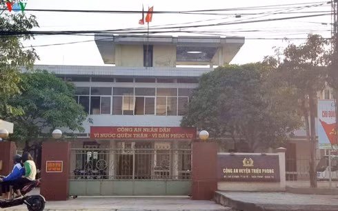 Trụ sở Công an huyện Triệu Phong, tỉnh Quảng Trị.
