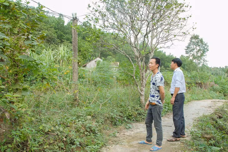 Người dân bản Quảng Mới (xã Quảng Sơn, huyện Hải Hà) cùng cán bộ xã tham gia rà soát chất lượng công trình điện sinh hoạt của bản.