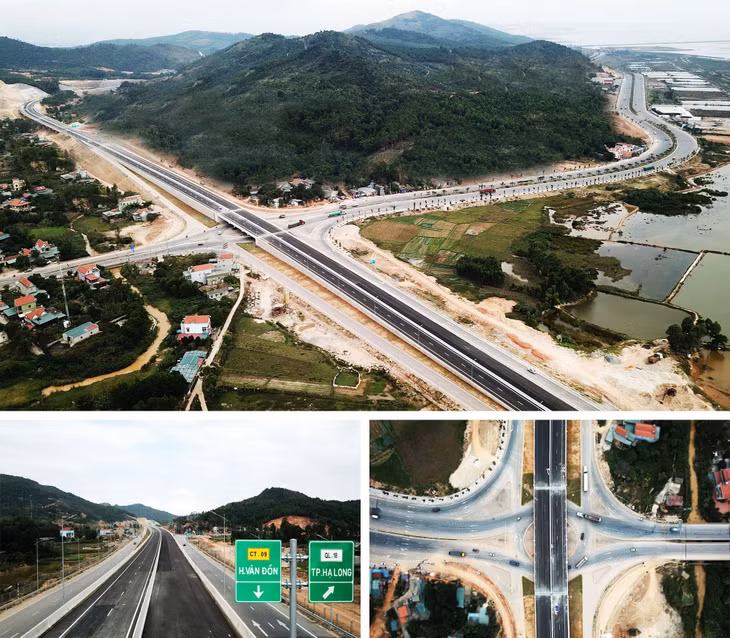 Cao tốc Hạ Long-Vân Đồn đoạn qua phường Đại Yên (TP Hạ Long). Ảnh: Đỗ Phương