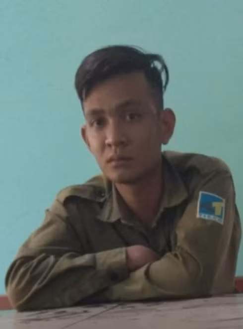  Đối tượng Lê Ngọc Hưng tại cơ quan công an.