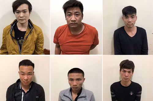 Sáu nghi phạm liên quan cho vay nặng lãi, cưỡng đoạt tài sản bị tạm giữ.