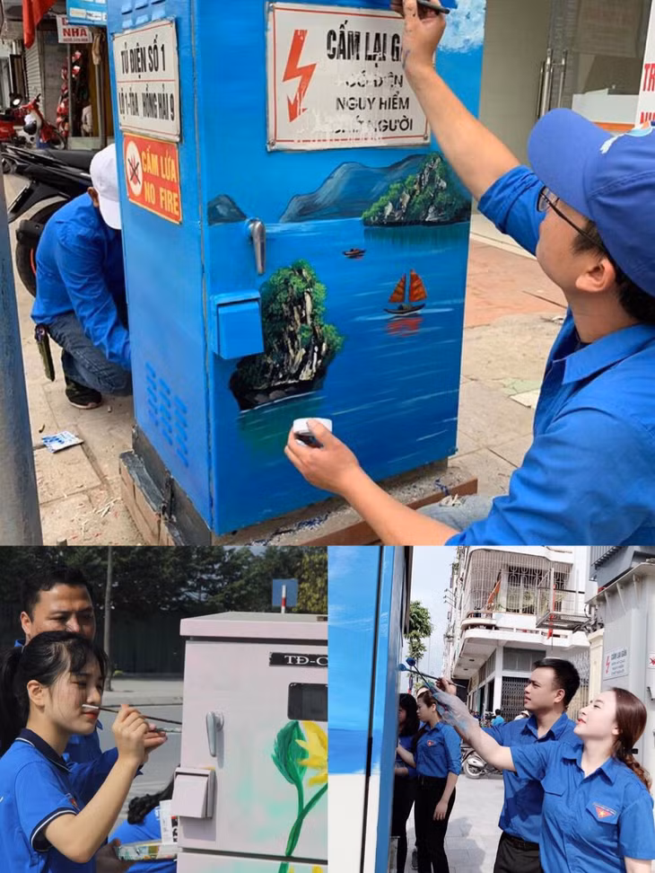 ĐVTN xã Đông Ngũ (huyện Tiên Yên) ra quân trồng, chăm sóc cây xanh tại thôn Sán Xế Đông. 