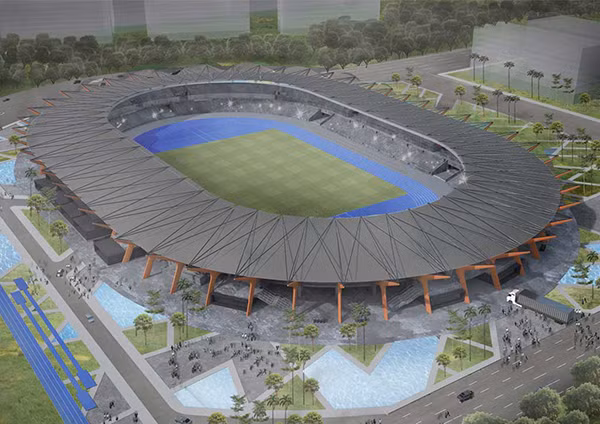  Thiết kế SVĐ trung tâm mới, nơi dự kiến diễn ra lễ khai mạc và bế mạc SEA Games 30