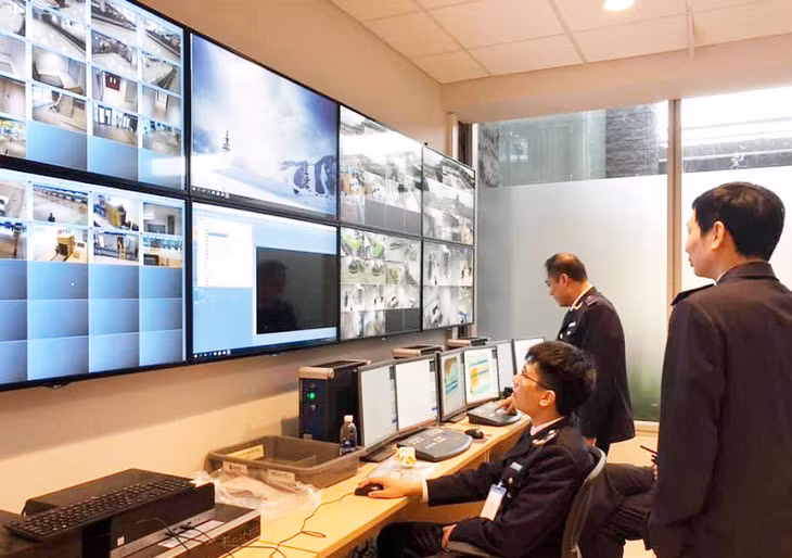 Các hoạt động liên quan đến lĩnh vực hải quan được giám sát chặt chẽ qua hệ thống camera.