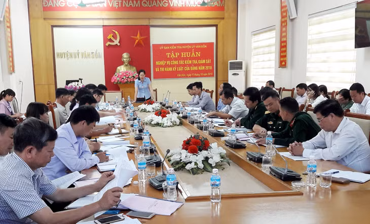 Hội nghị tập huấn công tác kiểm tra, giám sát, kỷ luật Đảng năm 2018.