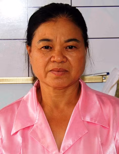 Nguyễn Thị Chuốt tại cơ quan Công an.