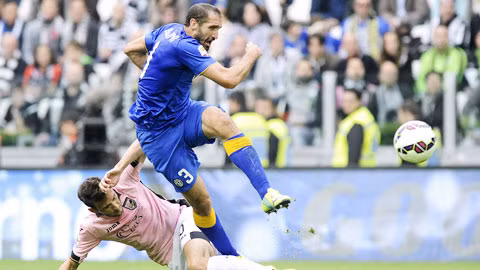 Gặp đối thủ ưa thích Palermo (dưới) là cơ hội để Juventus giành chiến thắng thứ tư liên tiếp