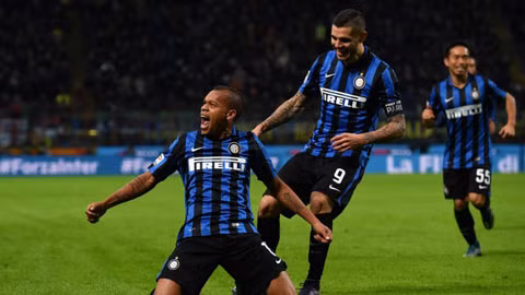 Niềm vui chiến thắng của các cầu thủ Inter
