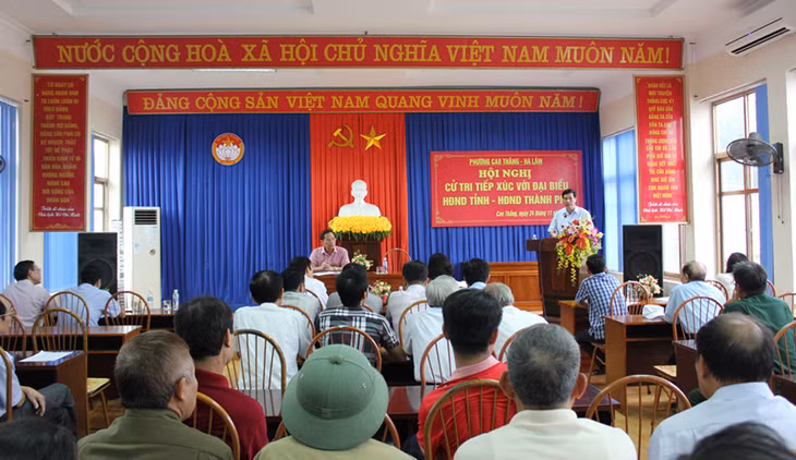 Quang cảnh buổi tiếp xúc
