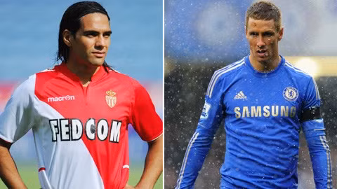 Radamel Falcao (trái) đã suýt thay chỗ Fernando Torres