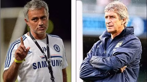 Mourinho (trái) và Pellegrini đều chưa thể tìm ra sự ổn định để giúp Chelsea cũng như Man City duy trì sức mạnh ở cuộc đua vô địch
