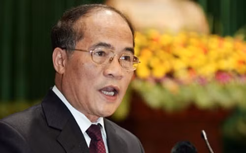 Chủ tịch Quốc hội Nguyễn Sinh Hùng.