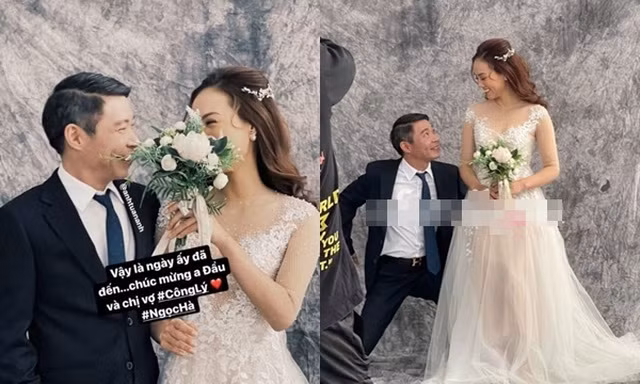 Hậu trường chụp ảnh cưới đầy vui nhộn của Công Lý và Ngọc Hà.