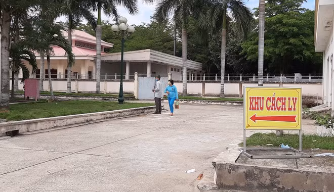 Nơi đang cách ly và điều trị cho bệnh nhân 1440. Ảnh: Đình Đình.