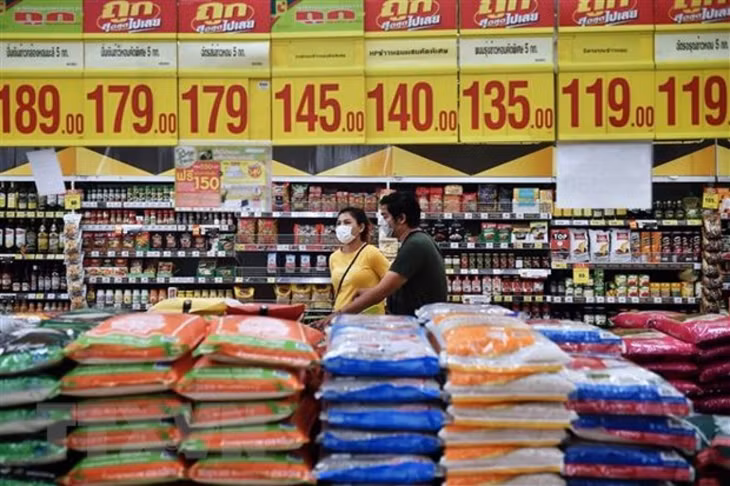 Trong nhiều năm, Thái Lan là nước xuất khẩu gạo hàng đầu thế giới nhưng gần đây đã tụt xuống sau Ấn Độ và Việt Nam tùy tình hình mỗi năm. Ảnh minh họa: KT