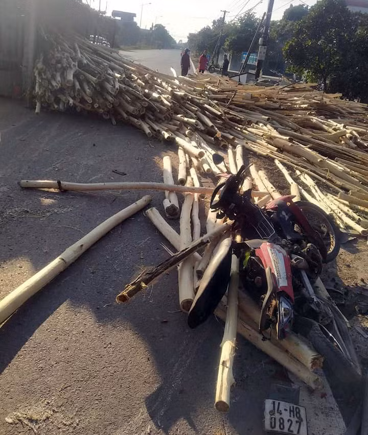 Hiện trường xảy ra vụ tai nạn.