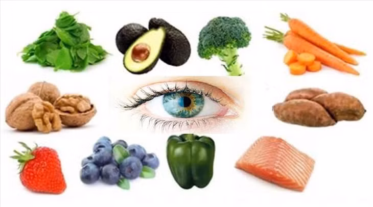 Các chất vitamin từ thực phẩm tự nhiên rất tốt đối với người vừa phẫu thuật mắt. Đồ họa: Hồng Nhật